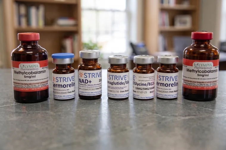 Vials of compounded injectable medications